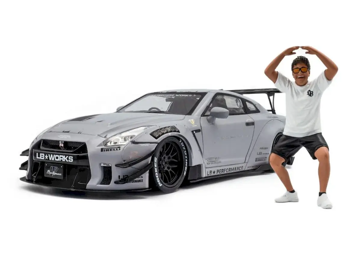 Macheta auto Nissan Skyline GT-R (R35) Liberty Walk 2.0 Grey 2024