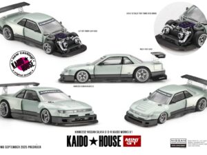 Macheta auto Nissan Silvia S13-R Kaido Works V1 1991 1:64 Mini GT KHMG232