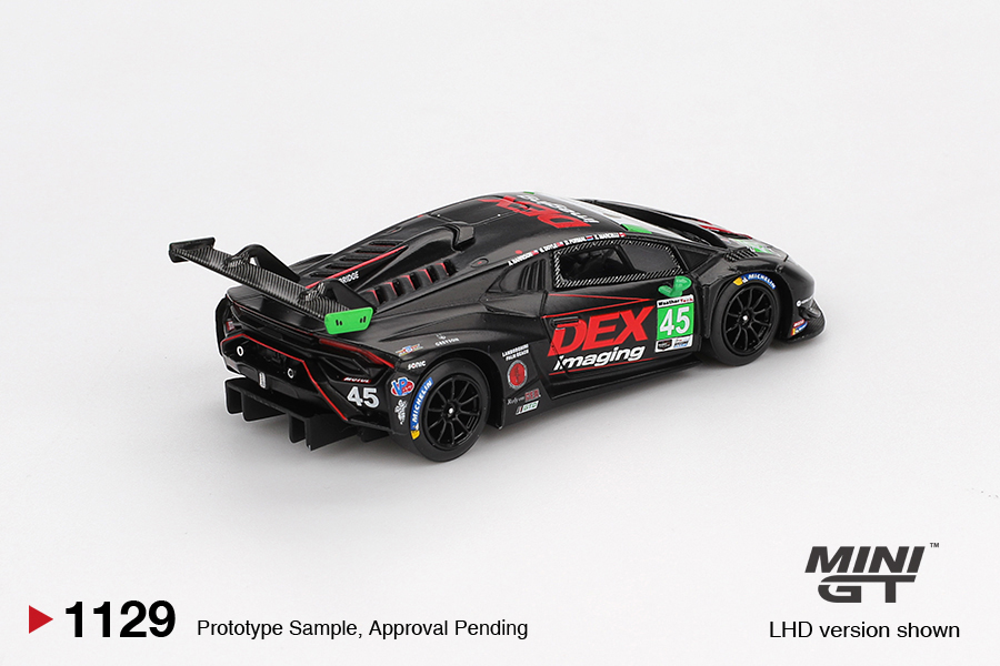 Macheta auto Lamborghini Huracan Gt3 Evo 2 #45 Dex Imaging Daytona 24 Hrs 2024 1:64 Mini GT MGT01129-L - imagine 2