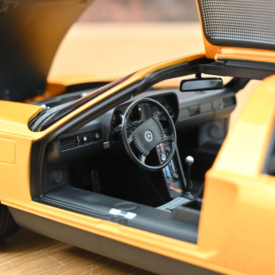 Macheta auto Mercedes-Benz C 111/II 1970 Orange 1:18 NOREV - imagine 5