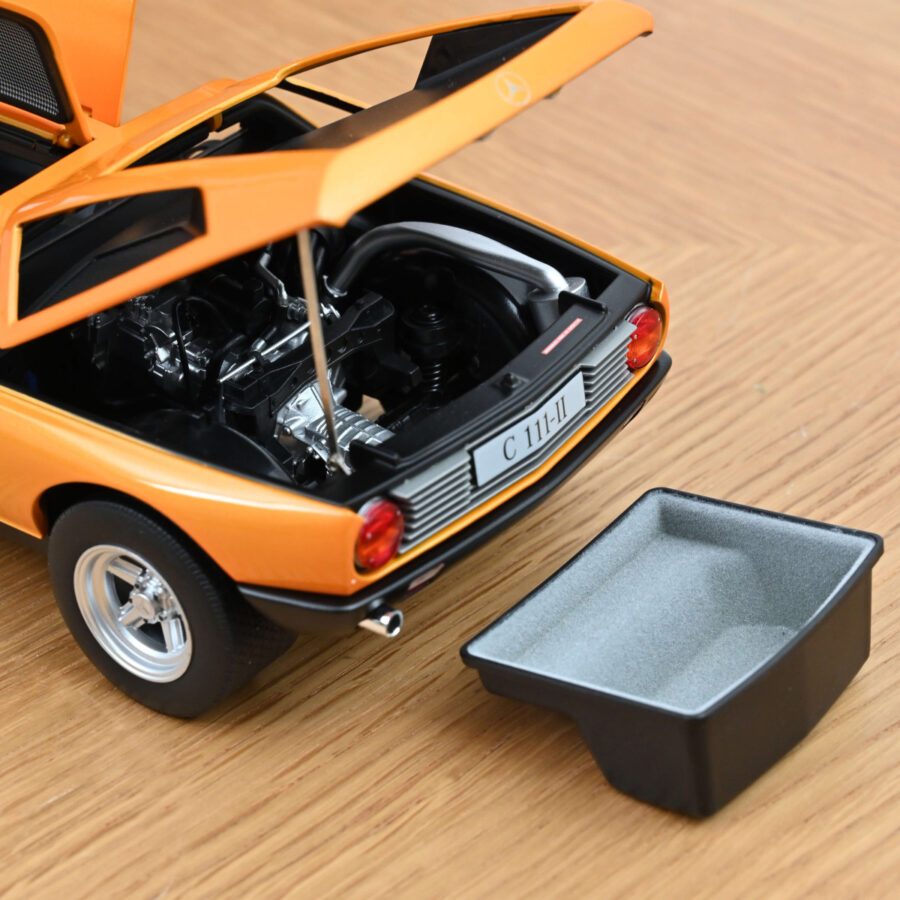 Macheta auto Mercedes-Benz C 111/II 1970 Orange 1:18 NOREV - imagine 6