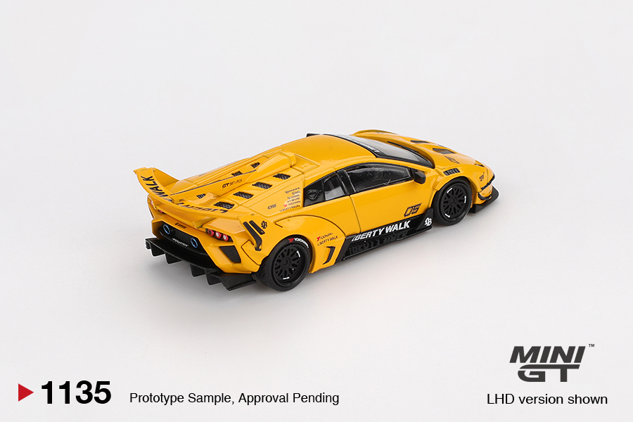 Precomanda macheta auto Lamborghini Murcielago Lbsilhouette Works Gt Evo Yellow 2025 1:64 Mini GT MGT01135-L - imagine 3