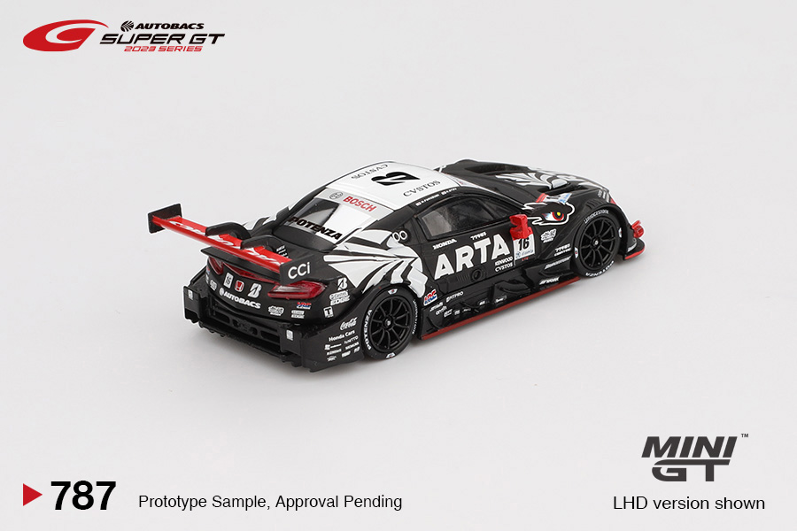 Macheta auto Honda Nsx-Gt Type S Gt500 #16 Arta Mugen Nsx-Gt 2023 1:64 Mini GT MGT00787-BL - imagine 3