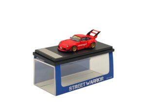 Macheta auto Porsche Rwb 993 Suprme High Tail Rosu 1:64 Street Weapon
