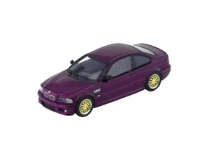 Macheta auto Bmw E46 With Bbs Rim Violet 1:64 Stance Hunter