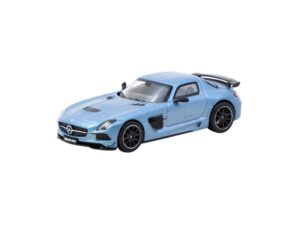 Macheta auto Mercedes SLS AMG Black Series Albastru 1:64 Tarmac Works