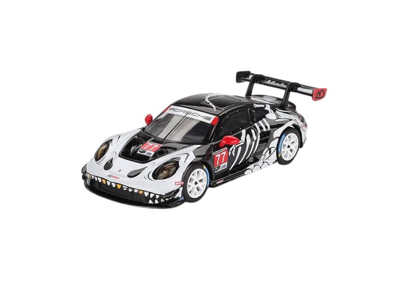 Macheta auto Porsche 911 (992) Gt3 R #77 Gtd Pro Ao Racing Petit Le Mans 2025 1:64 Mini GT MGT01143-L