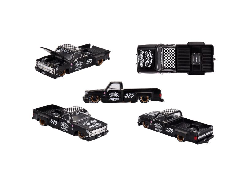 Precomanda macheta auto Chevrolet Silverado Dually Hot Rod V1 1:64 Mini GT KHMG236