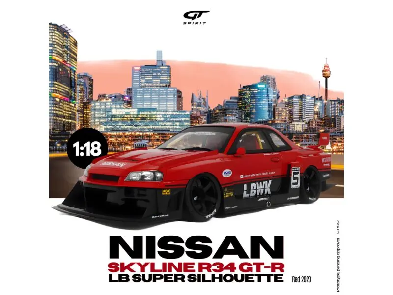 Precomanda macheta auto Nissan Skyline R34 Gtr Lb Super Silhouette