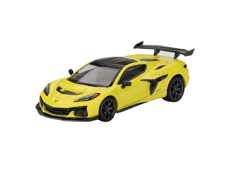 Macheta auto Chevrolet Corvette C8 Zr1 Accelerate Yellow 2025 1:64 Mini GT (MGT01158-L)