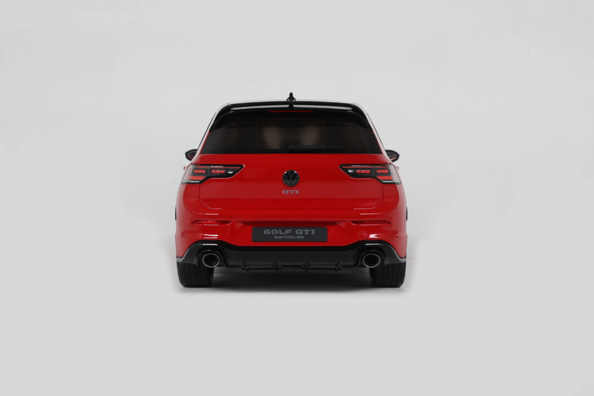 Macheta auto Volkswagen Golf 8.2 Gti 50th Edition Tornado Red 2024 1:18 Otto Models (OT1322) - imagine 4