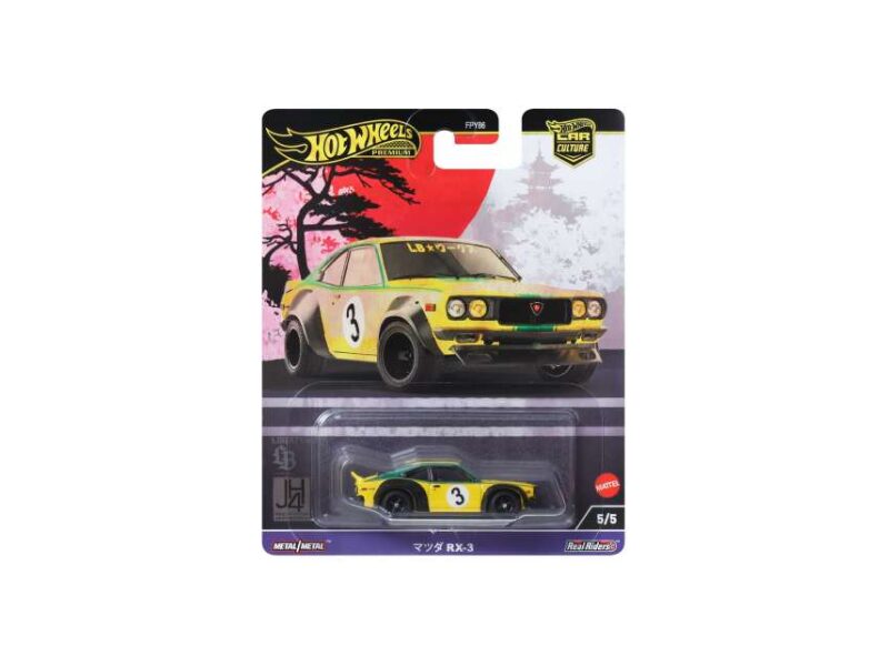 Macheta auto Mazda Rx3 Galben 1:64 Hotwheels