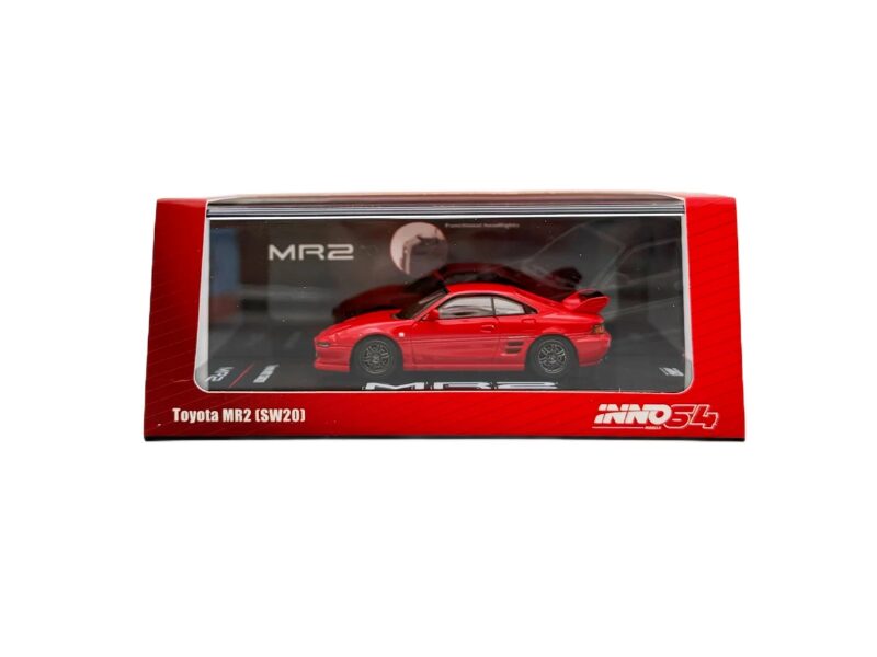 Macheta auto Toyota Mr2 (sw20) Rosu 1:64 Inno64 - imagine 3