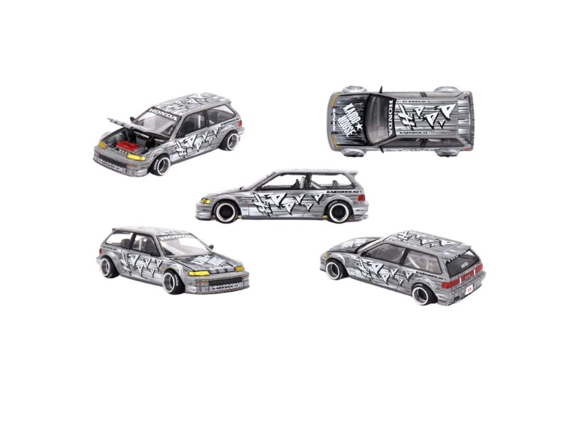 Macheta auto Honda Civic (Ef) Kaido Manga V1 1987 1:64 Mini GT KHMG260