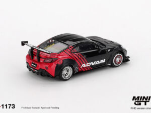 Macheta auto Toyota Gr86 Lb Nation Advan Black 2025 1:64 Mini GT MGT01173-R