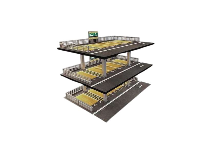 Diorama cu lumini Parcare 3 etaje Multicolor 1:64 Moreart MO921002