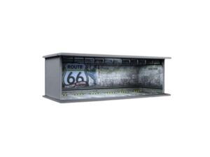 Diorama Parcare Garaj cu Lumini Route 66 1:64 Moreart MO914060