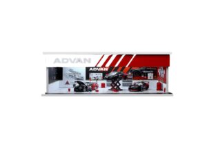 Diorama Parcare Garaj cu Lumini Advan 2 1:64 Moreart MO914104