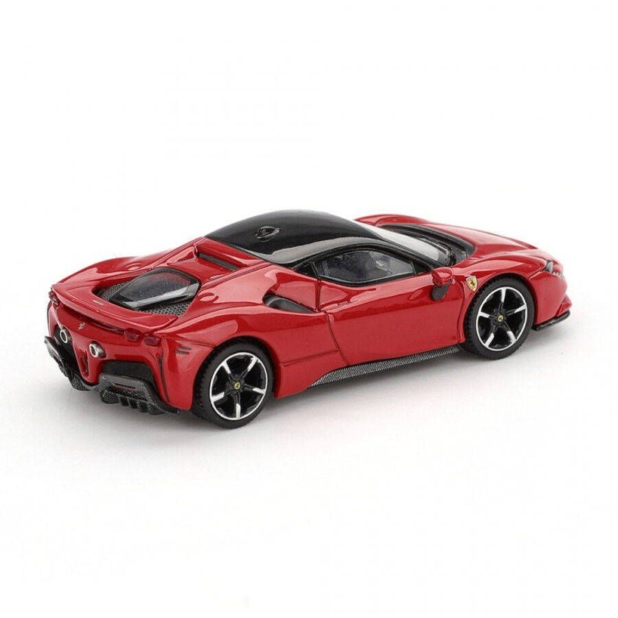 Macheta auto Ferrari Sf90 Rosso Corsa 2024 1:64 BBR (BBRFER64030) - imagine 3