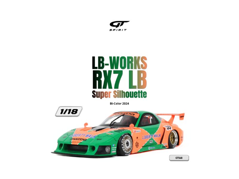 Precomanda macheta auto Mazda Lb-Works Rx7 Lb Super Silhouette Bi-Color ...