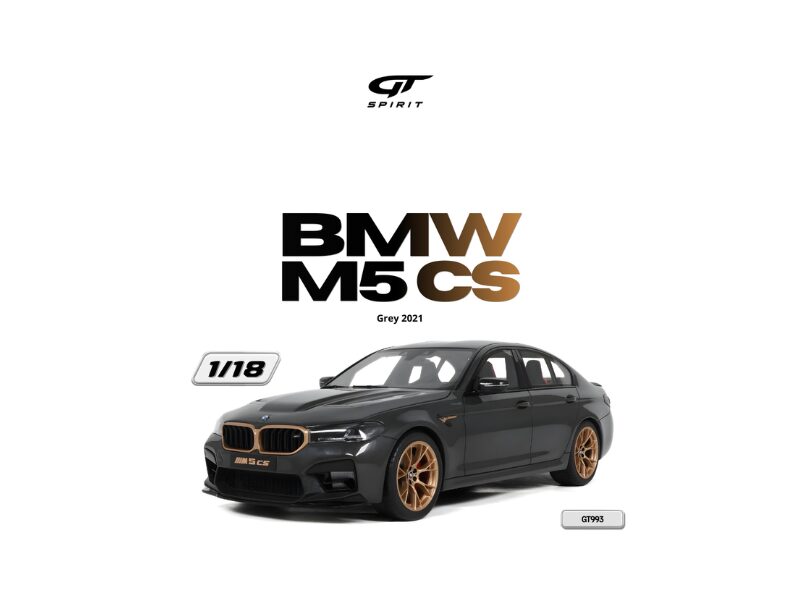 Macheta auto Bmw M5 Cs Grey 2021 1:18 GT Spirit (GT993)