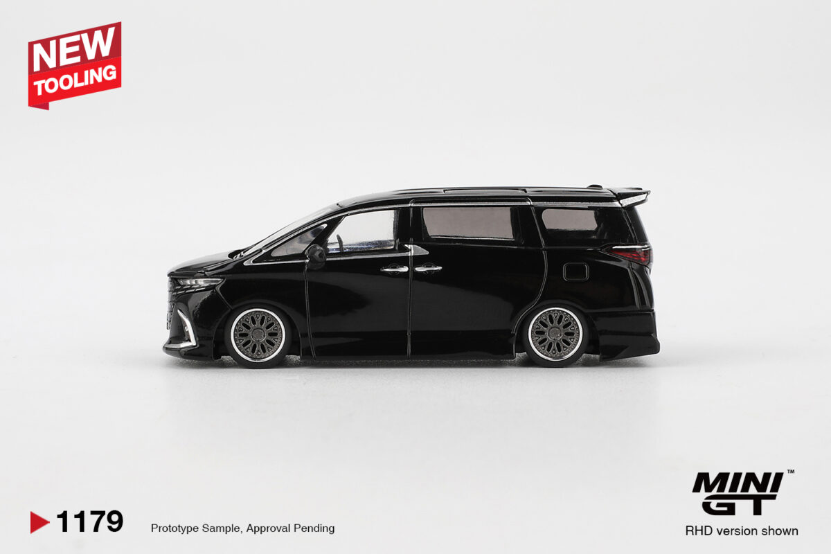 Macheta auto Toyota Alphard 40 Black 2025 1:64 Mini GT (MGT01179-L) - imagine 3