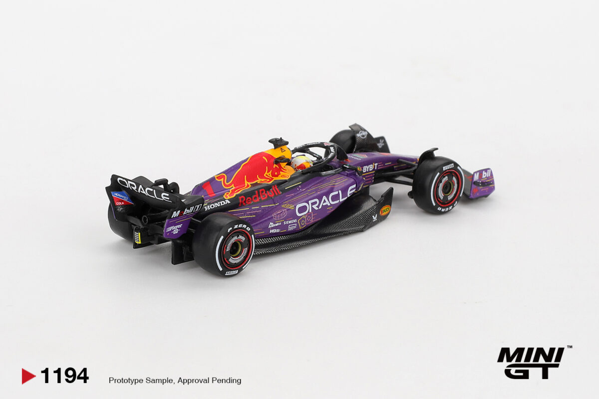 Precomanda macheta auto Red Bull Racing Rb19 #1 Max Verstappen Las Vegas Gp Winner 2023 1:64 Mini GT (MGT01194-L) - imagine 2