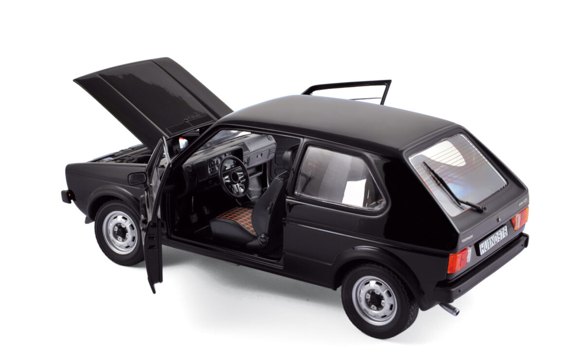 Macheta auto VW Volkswagen Golf I GTI Year 1976 Black 1:18 Norev - imagine 2