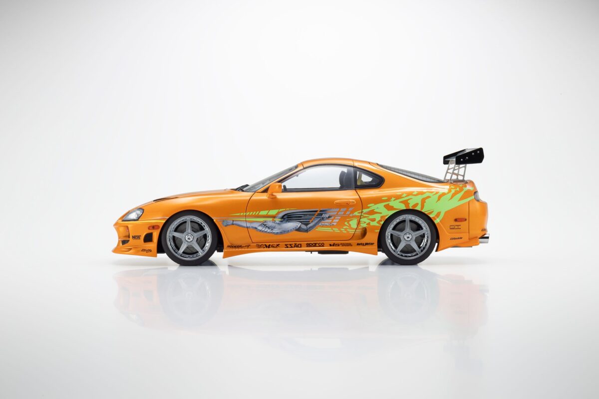 Precomanda macheta auto Toyota Brian's Supra Mkiv Spider 1995 - Fast & Furious - Orange 1:18 KYOSHO - imagine 4