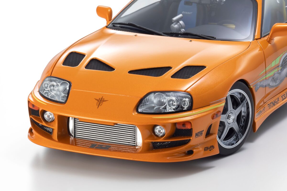 Precomanda macheta auto Toyota Brian's Supra Mkiv Spider 1995 - Fast & Furious - Orange 1:18 KYOSHO - imagine 7