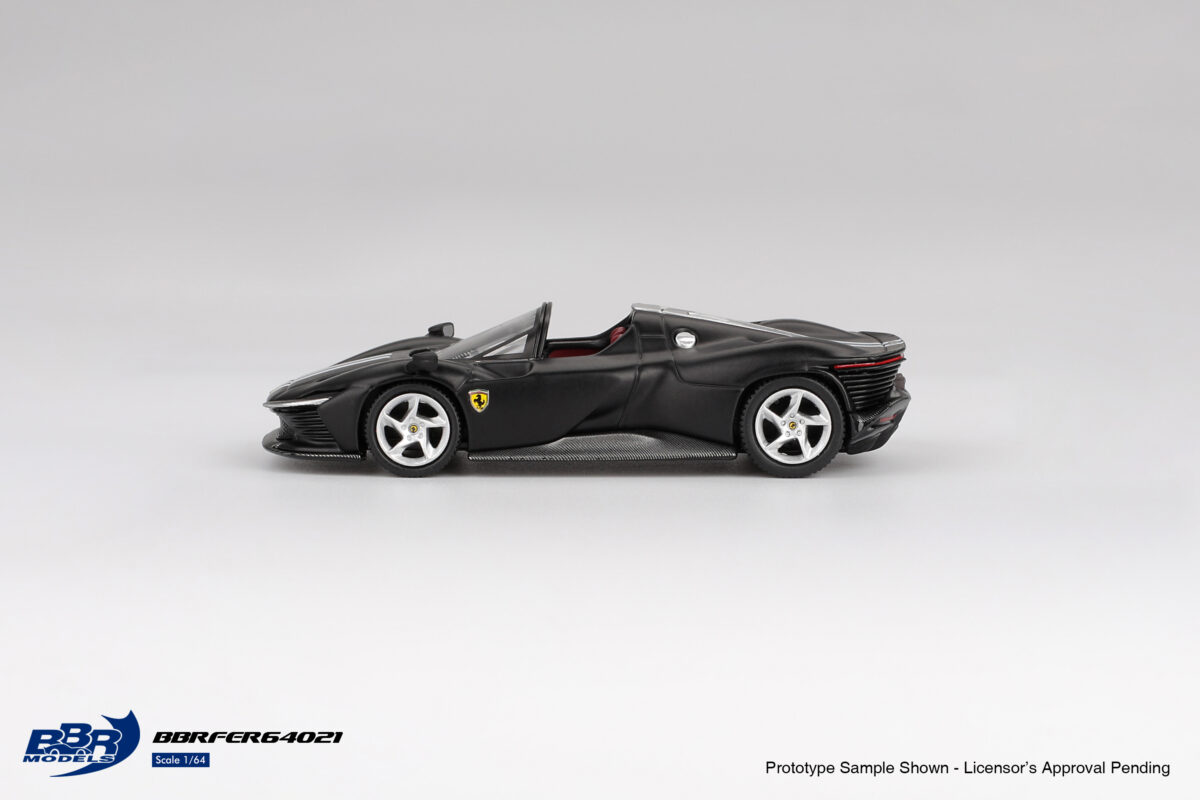 Macheta auto Ferrari Daytona Sp3 Matt Black 2024 1:64 BBR - imagine 2
