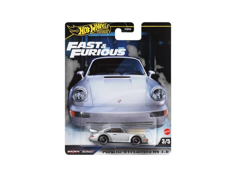 Macheta auto Porsche 911 Carrera Rs 3.8 Argintiu 3/5 1:64 Hotwheels