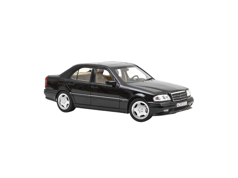 Macheta auto Mercedes-Benz C36 AMG Obsidian Black Metallic 1993 1:18 Norev - imagine 5