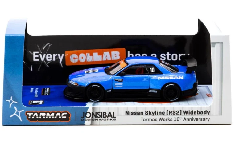 Macheta auto Nissan Skyline (R32) Tarmac Works 10th Anniversary 1:64 Tarmac Works - imagine 3
