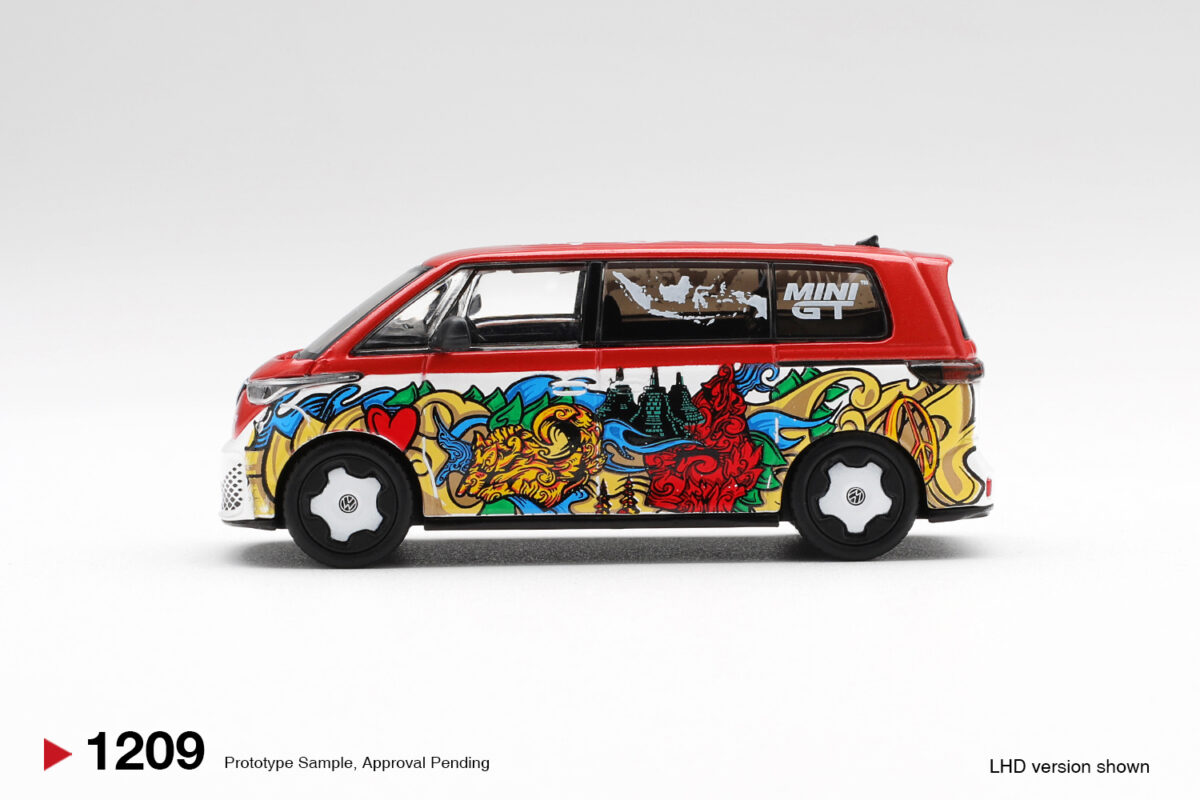 Macheta auto Volkswagen Id.Buzz Mizu Design 2025 1:64 Mini GT (MGT01209-L) - imagine 2