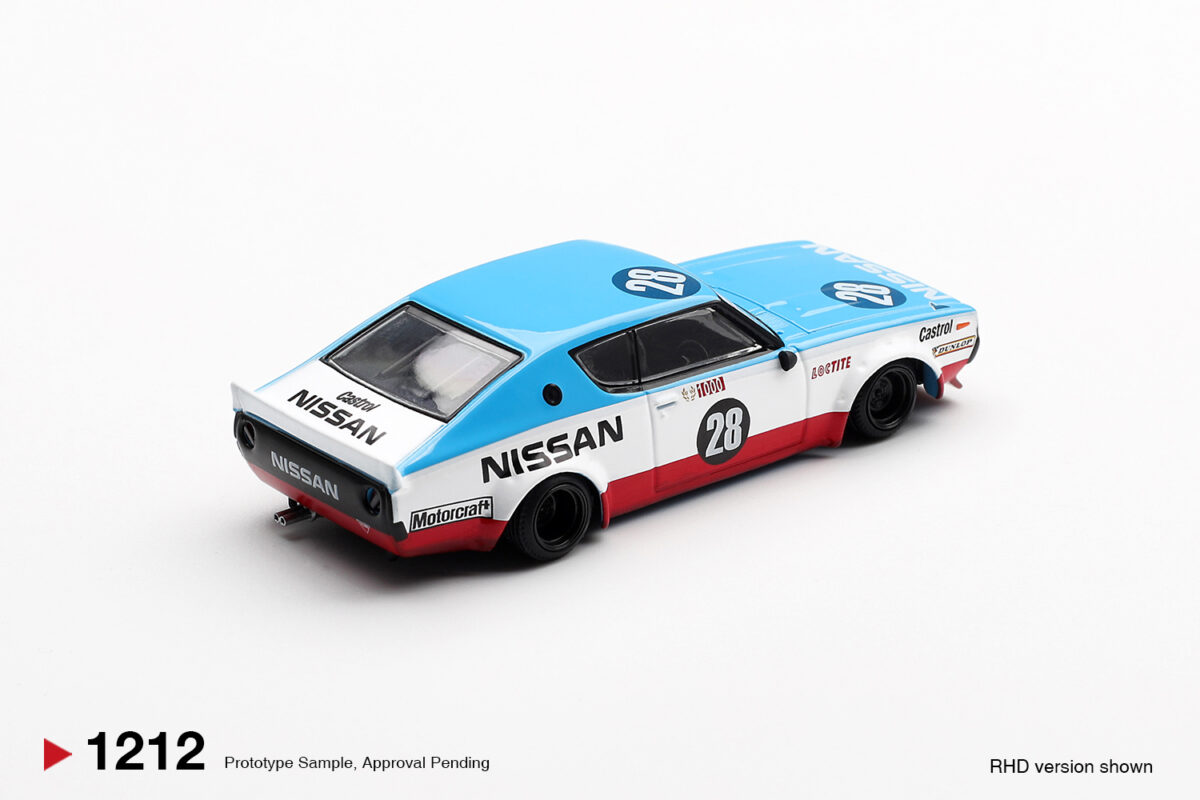 Precomanda macheta auto Nissan Gt-R (Kpgc110) Skyline Kenmeri Liberty Walk Nissan Racing 75 Concept 2024 1:64 Mini GT (MGT01212-R) - imagine 2