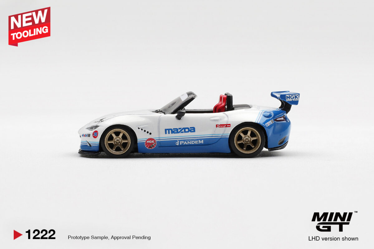 Precomanda macheta auto Mazda Mx-5 (Nd) Miata Pandem Imsa 2025 1:64 Mini GT (MGT01222-L) - imagine 3