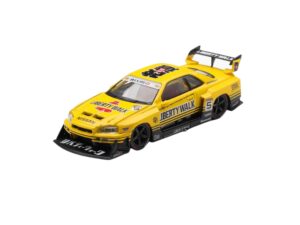 Macheta auto Nissan Gtr (R34) Skyline Super Silhouette Sport Yellow 2025 1:64 Mini GT (MGT01182-R)