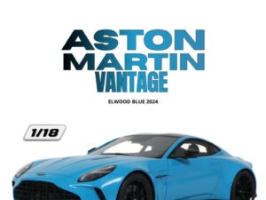 Precomanda macheta auto Aston Martin Vantage Elwood Blue 2024 1:18 GT Spirit (GT1008)