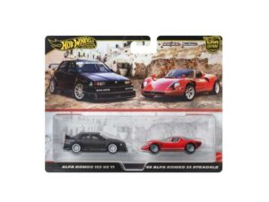 Machete auto 2-Pack Alfa Romeo 155 V6 TI & Alfa Romeo Tipo 33 Stradale 1:64 Hotwheels