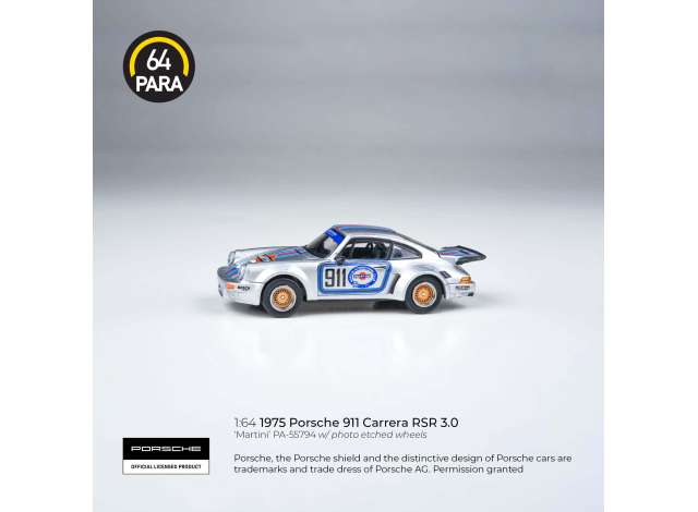 Macheta auto Porsche 911 3.0 RSR Martini 1974 1:64 Para64 - imagine 2