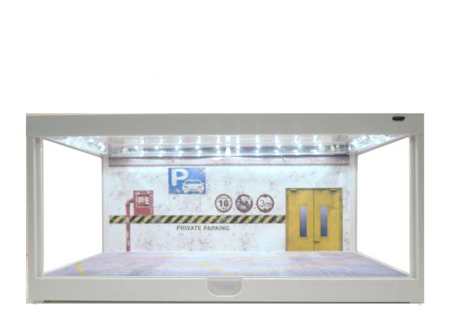 Vitrina cu led si oglinda Garage 1:24 Triple 9 - imagine 4