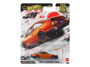 Macheta auto Toyota AE86 Sprinter Trueno Portocaliu Japan Historic #5 1:64 Hot Wheels