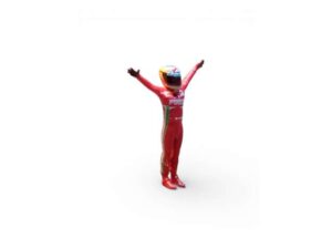 Figurina Fernando Alonso Ferrari 1:64 Cartrix CTLE64082