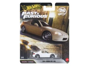Macheta auto Honda del Sol (F1) Alb Fast & The Furious 1:64 Hotwheels