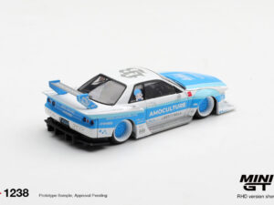 Precomanda macheta auto Nissan Skyline Gtr (R32) Lbwk Kaido Works Amoculture 2026 1:64 Mini GT (MGT01238-R)