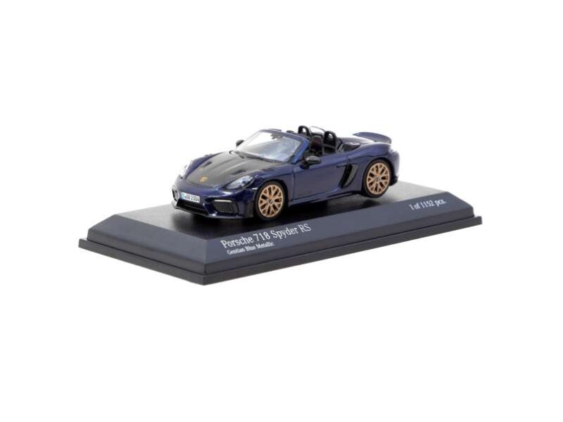 Macheta auto Porsche 718 Spyder Rs Gentian Blue 1:64 Tarmac Works