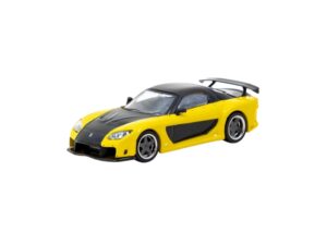 Macheta auto Mazda rx-7 Veilside Fortune7 Yellow/Black 1:64 Tarmac Works