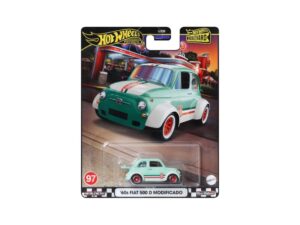 Macheta auto Fiat 500d Modificado 1960 Verde 1:64 Hotwheels