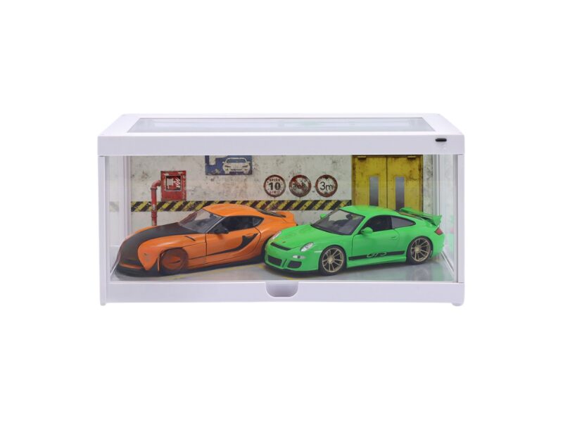 Vitrina cu led si oglinda Garage 1:24 Triple 9 - imagine 3